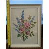 Image 2 : Framed Needle work of Flowers 15
