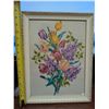 Image 2 : Framed Needle work of Flowers