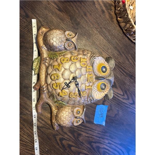 Vintage Arnels Owl Clock (Not Working)