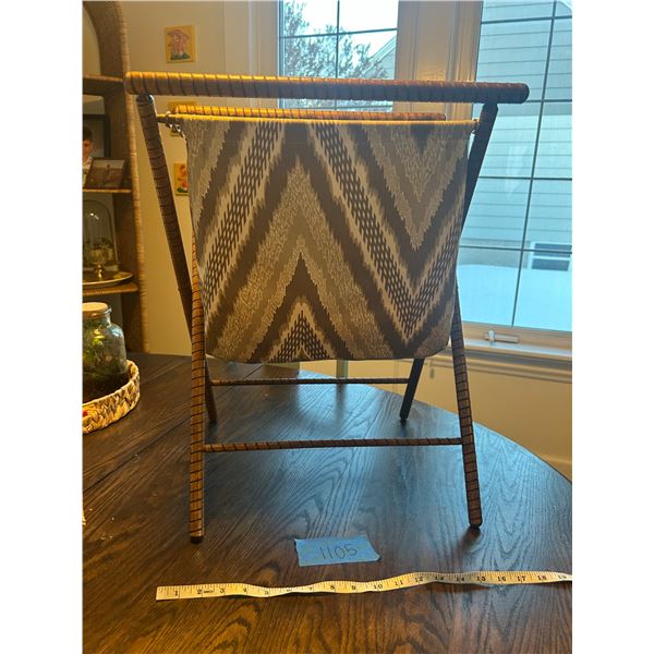Large Mid Century Sewing Basket (Foldable)