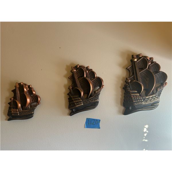 MCM Miller Studio Ship Chalkware