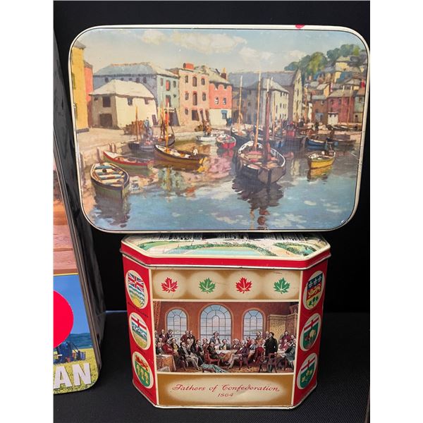 7 Antique/Vintage Collector Tins.