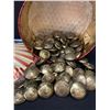 Image 2 : 70 Military Buttons (Metal) in Decorative Tin.