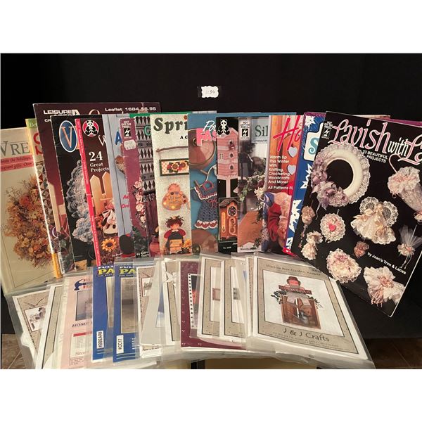 Craft Books (15 Books) & Patterns for Wood Craft Projects (14 Patterns).