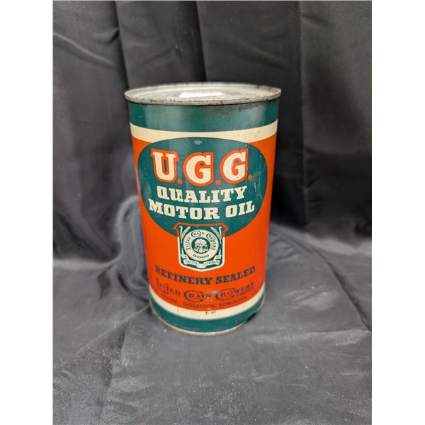 U.G.G. Motor Oil Can.. 1 Quart.