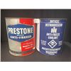 Image 1 : 1 Gallon Prestone Anti-Freeze Can & 1 Gallon International Anti-Freeze Can.