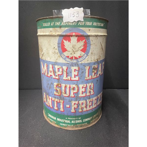 Gallon Maple Leaf Anti-Freeze Can