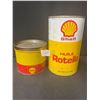 Image 1 : Shell Quart Oil Can & Shell 1 LB Grease Can
