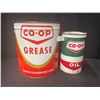 Image 1 : 10 LB Coop Grease Can & Coop Quart Oil Can (FULL)