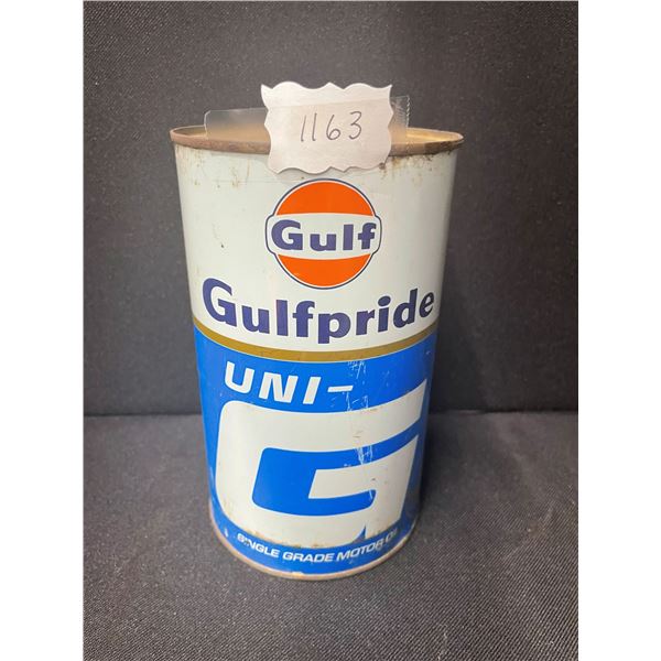 Gulf Quart Oil Can (FULL