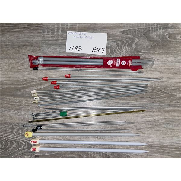 Knitting needles