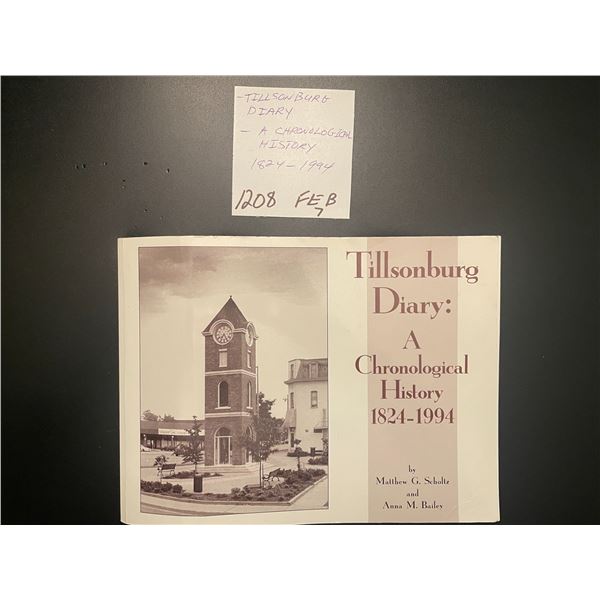 Tillsonburg Diary: A Chronological History 1824-1994
