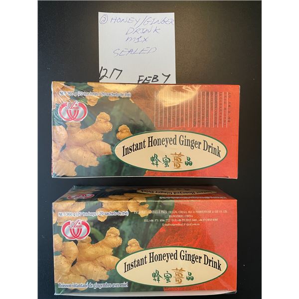 Honey/Ginger - drink mix - sealed - 2 boxes - 20/box