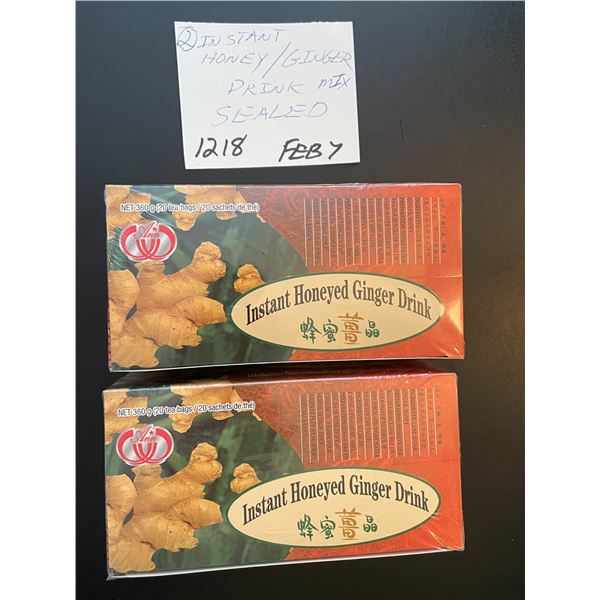 Honey/Ginger - drink mix - sealed - 2 boxes - 20/box