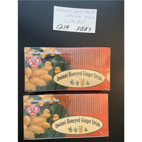 Honey/Ginger - drink mix - sealed - 2 boxes - 20/box