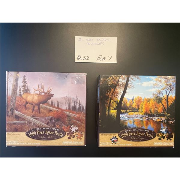 2 - 1000 piece puzzles