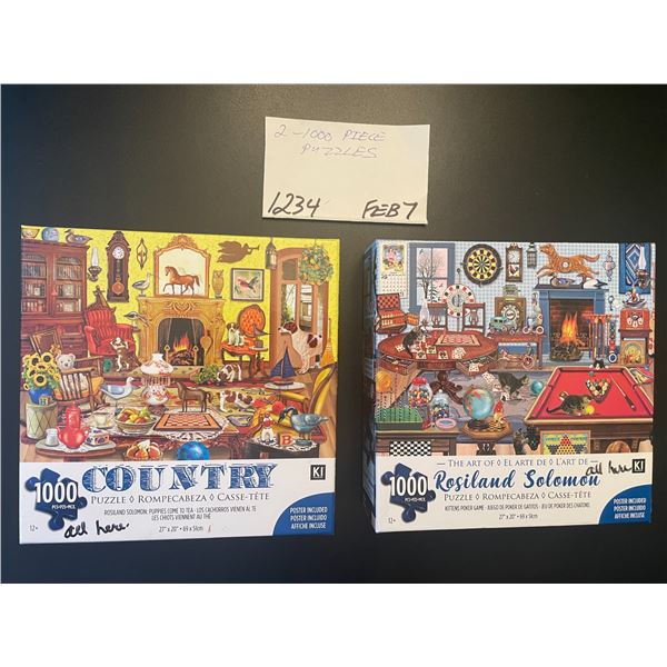2 - 1000 piece puzzles