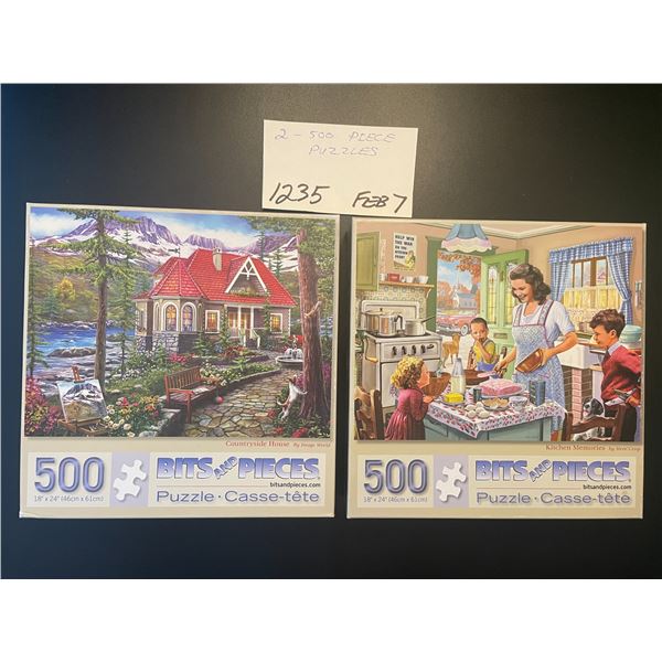 2 - 500 piece puzzles