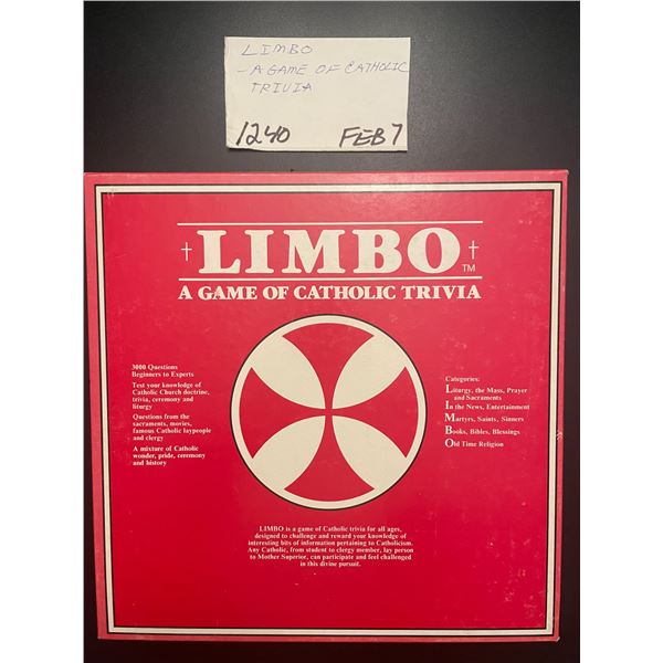Limbo - a game of Catholic trivia