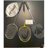 Image 2 : 3 Badminton racquets - 2 Yonex - 1 Carlton