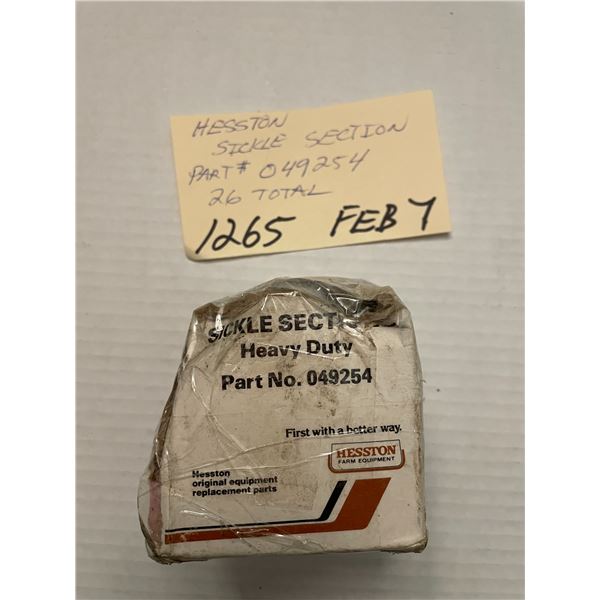 Hesston Sickle Section part #049254 26 total