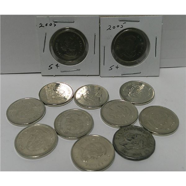 11 x 5 cent victory coins (2005) 1x 5 cent victory coin 1945