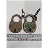Image 1 : (2) Antique Brass Yale Locks
