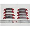 Image 1 : Set of (8) Red Chrome MCM Drawer Pulls