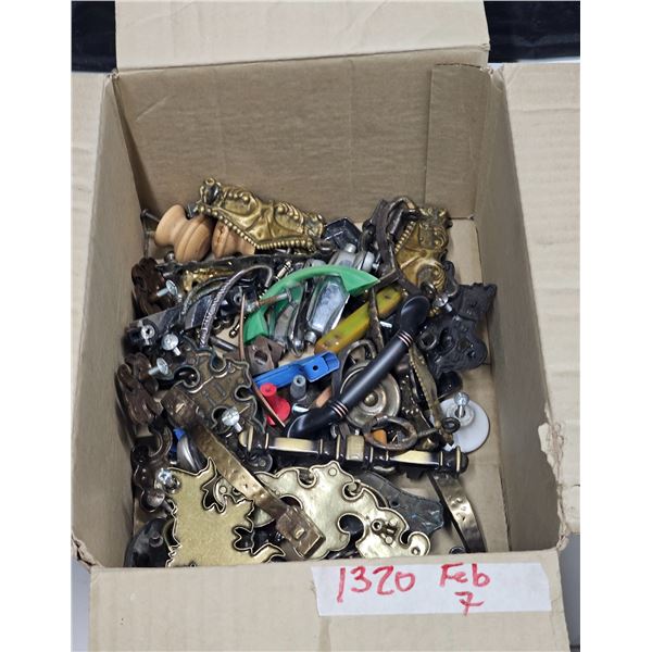 Box of Vintage/Anique Furniture Hardware