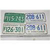 Image 1 : (4) 1969-76 Vintage Sask Licence Plates
