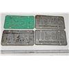 Image 2 : (4) 1969-76 Vintage Sask Licence Plates