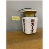 Image 1 : Vintage “Exit” Fixture **Globe Damaged**