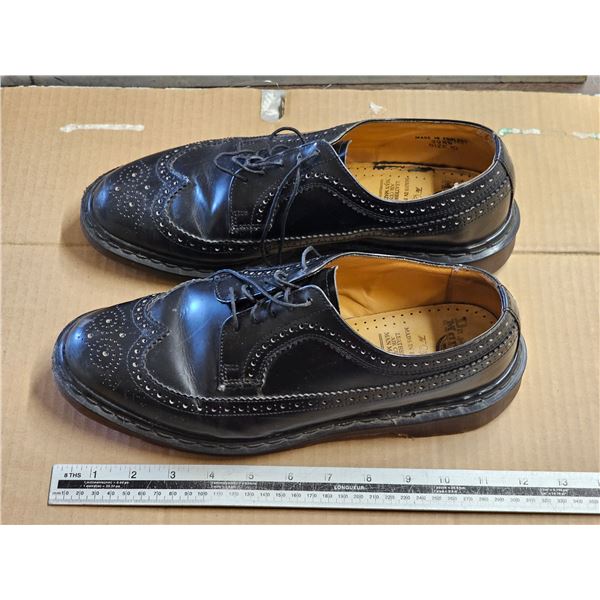 Vintage Doc Marten Leather Dress Shoes.  "Made in England" Stamped "10"