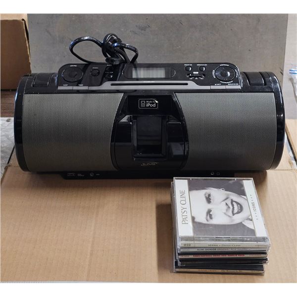 CD / iPod Player w/ 5 Music CDs, working, comes with Snoop Dog CD inside