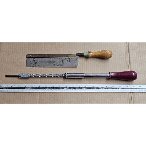 Vintage Stanley Yankee Screwdriver, Vintage Saw