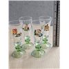 Image 2 : (4) Vintage Green Tinted Souvenir Stemmed Shot Glasses "Italy", (2) Souvenir S&P Shakers, (1) Vintag