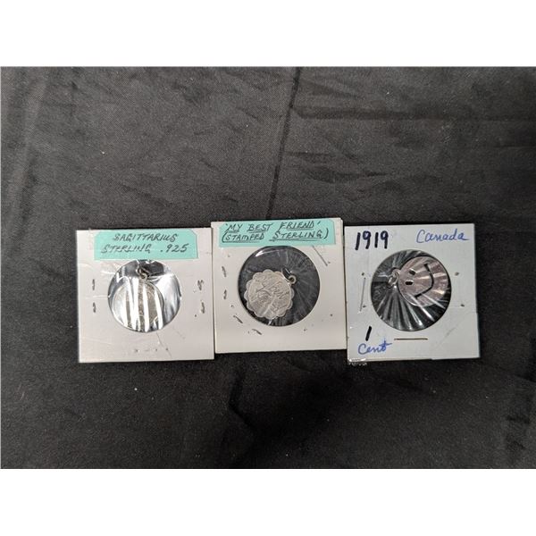 (2) Silver .925 Charms