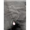 Image 1 : Rose Quartz .925 Silver Pendant and Necklace
