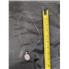 Image 3 : Rose Quartz .925 Silver Pendant and Necklace