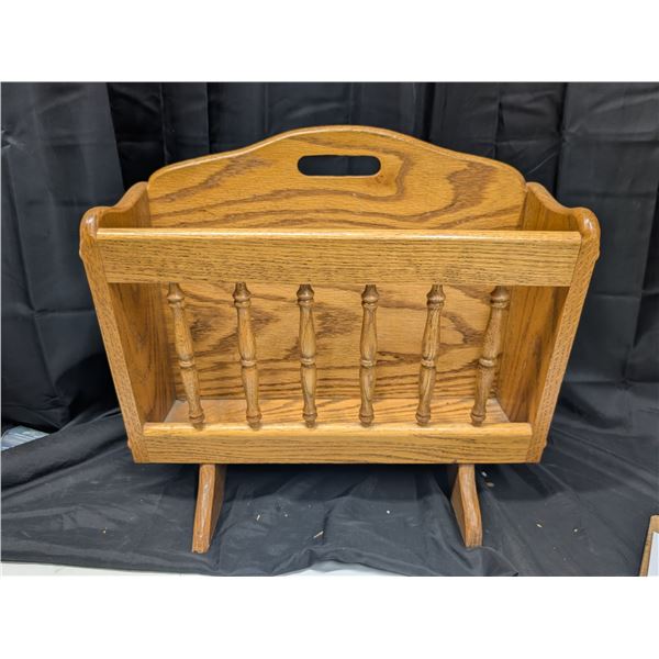 Wood Magazine/Music Storage Holder/Storage 14"x19"x12"