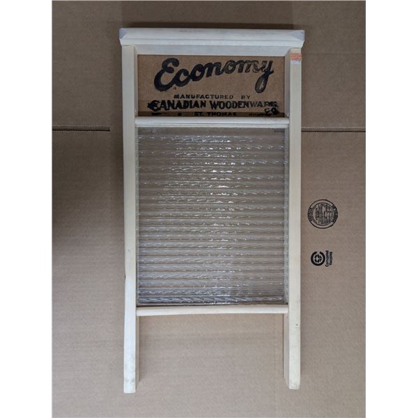 24"x12" Glass Wash Board by Wooden Ware Co.