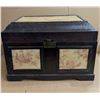 Image 1 : 23"x16"x14-27" Wooden Chest w/ Unique Design