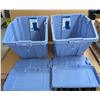 Image 1 : (2) Stacking totes 60L w/ Lids (Used)
