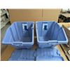 Image 2 : (2) Stacking totes 60L w/ Lids (Used)