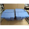 Image 4 : (2) Stacking totes 60L w/ Lids (Used)