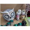 Image 3 : Lot of Misc. Garden Solar Lanterns, Owl Decor, and Crystal Twister