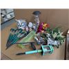 Image 5 : Lot of Misc. Garden Solar Lanterns, Owl Decor, and Crystal Twister