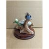 Image 3 : 1987 "Indigo Bunting" By Andrea Sadek Porcelain Bird w/ Stand