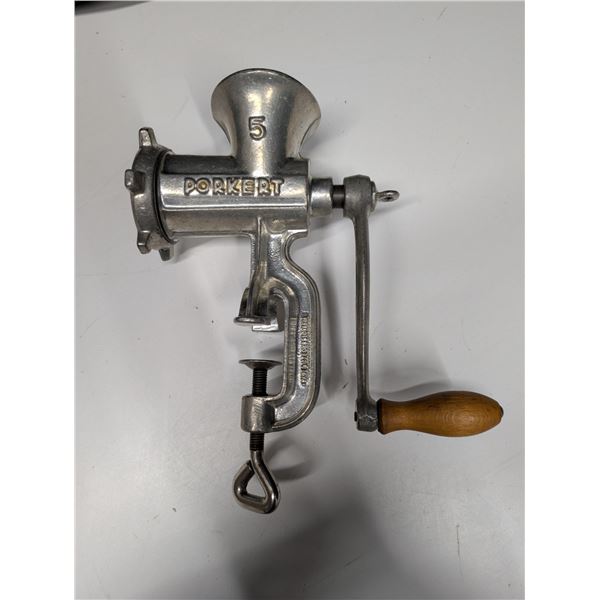 Vintage Hand Crank Meat Grinder Porkert
