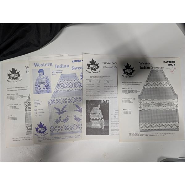 1950s-60s Western Indian Sweater Patterns